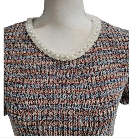 Zara Dress With Pearl Neckline - Picture 2 of 7